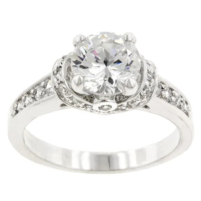 Rhodium Plated Regal Ring