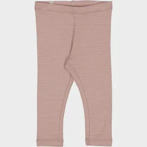 Rib Leggings Baby in Lilac Stripe