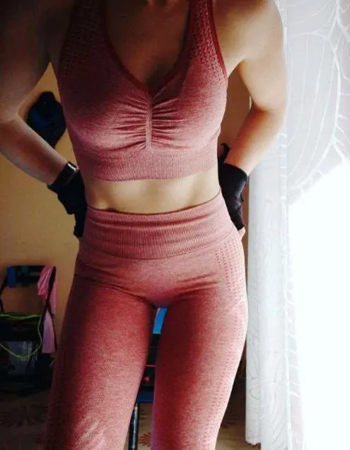 Rising Sun Bra and Leggings Set - Dusty Pink