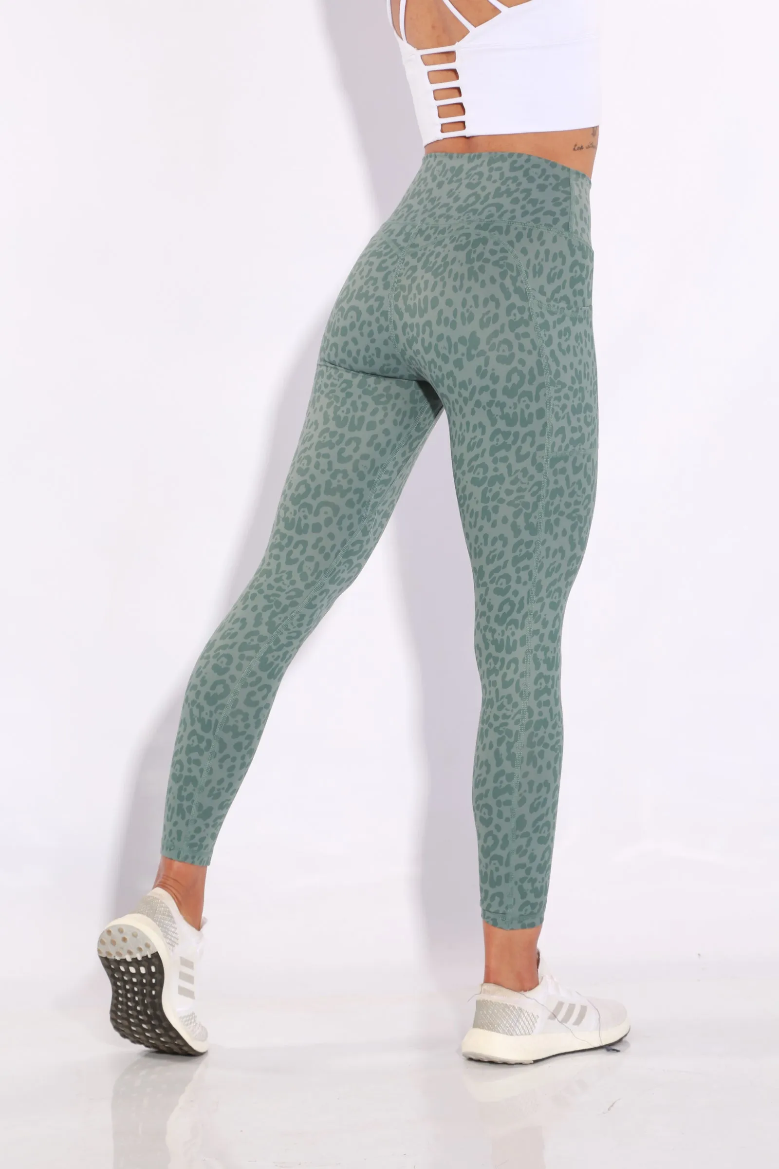 Shapewear TNG Staple leggings - green leopard