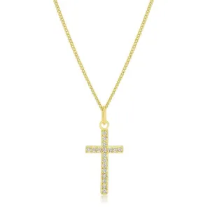 Simple Golden Cross Pendant