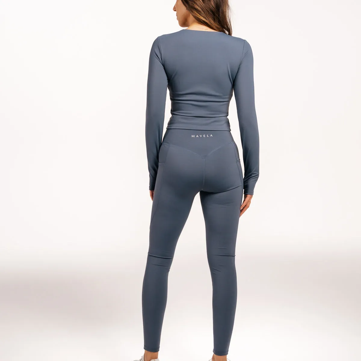 Slate Blue Bec Pocket Leggings