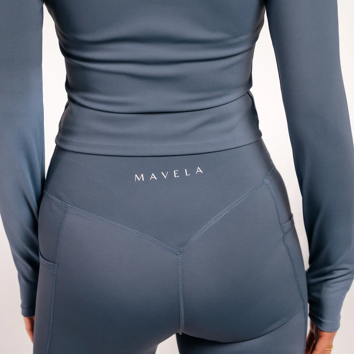 Slate Blue Bec Pocket Leggings