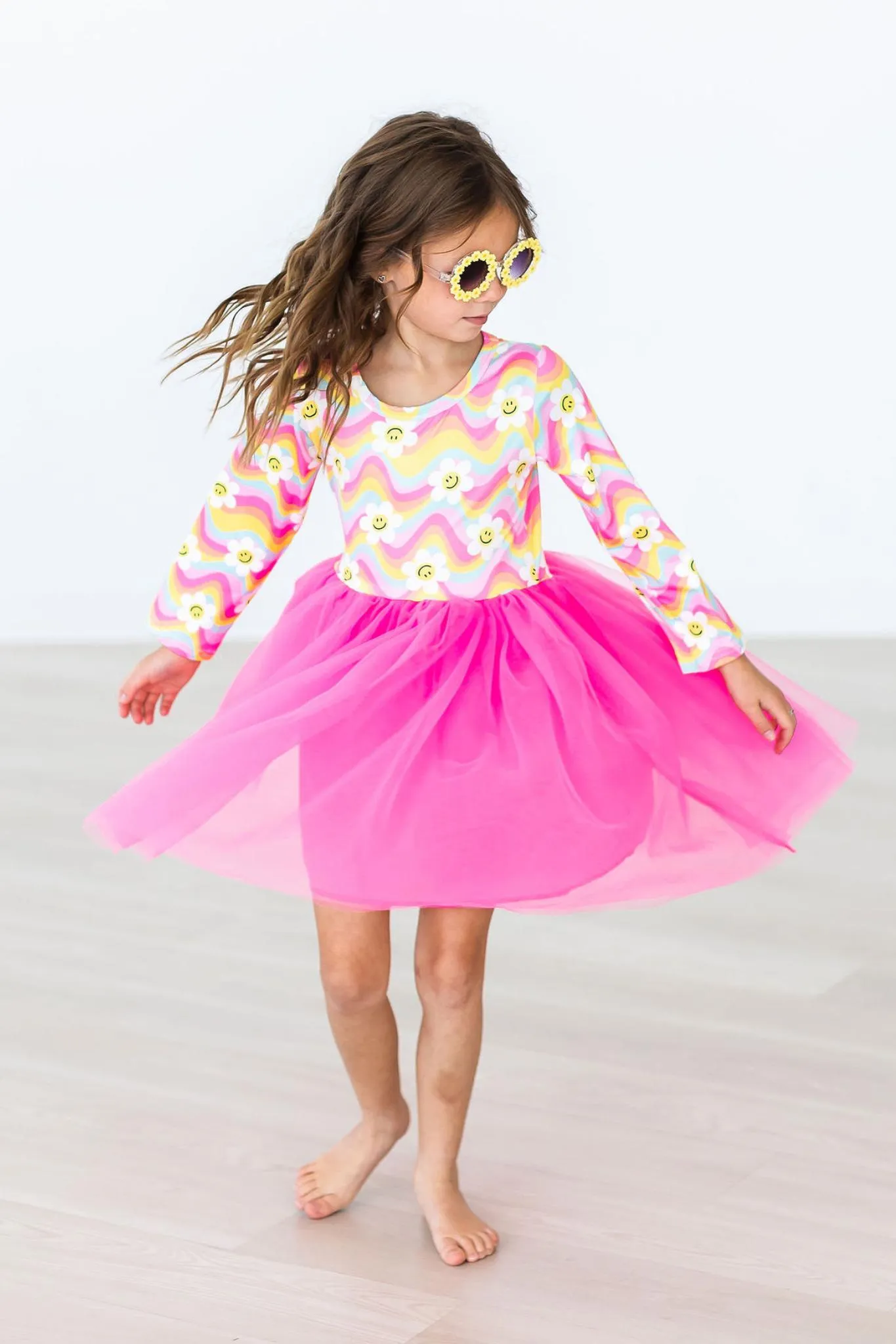 Smiling Daisies L/S Tutu Dress