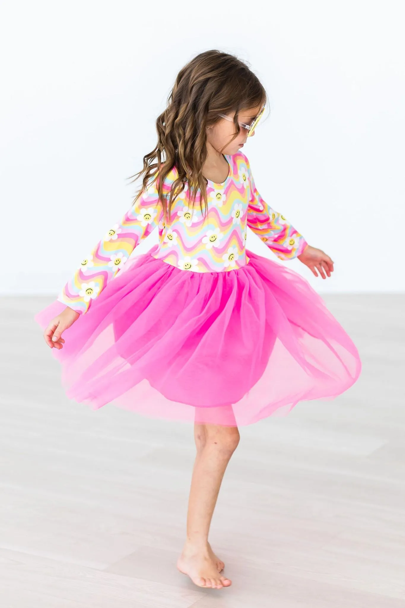 Smiling Daisies L/S Tutu Dress