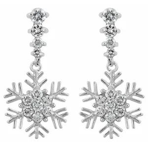 Snowflake Drop Earrings