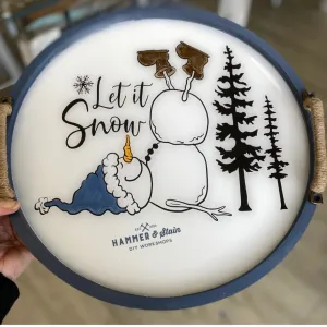 Snowman Resin Tray