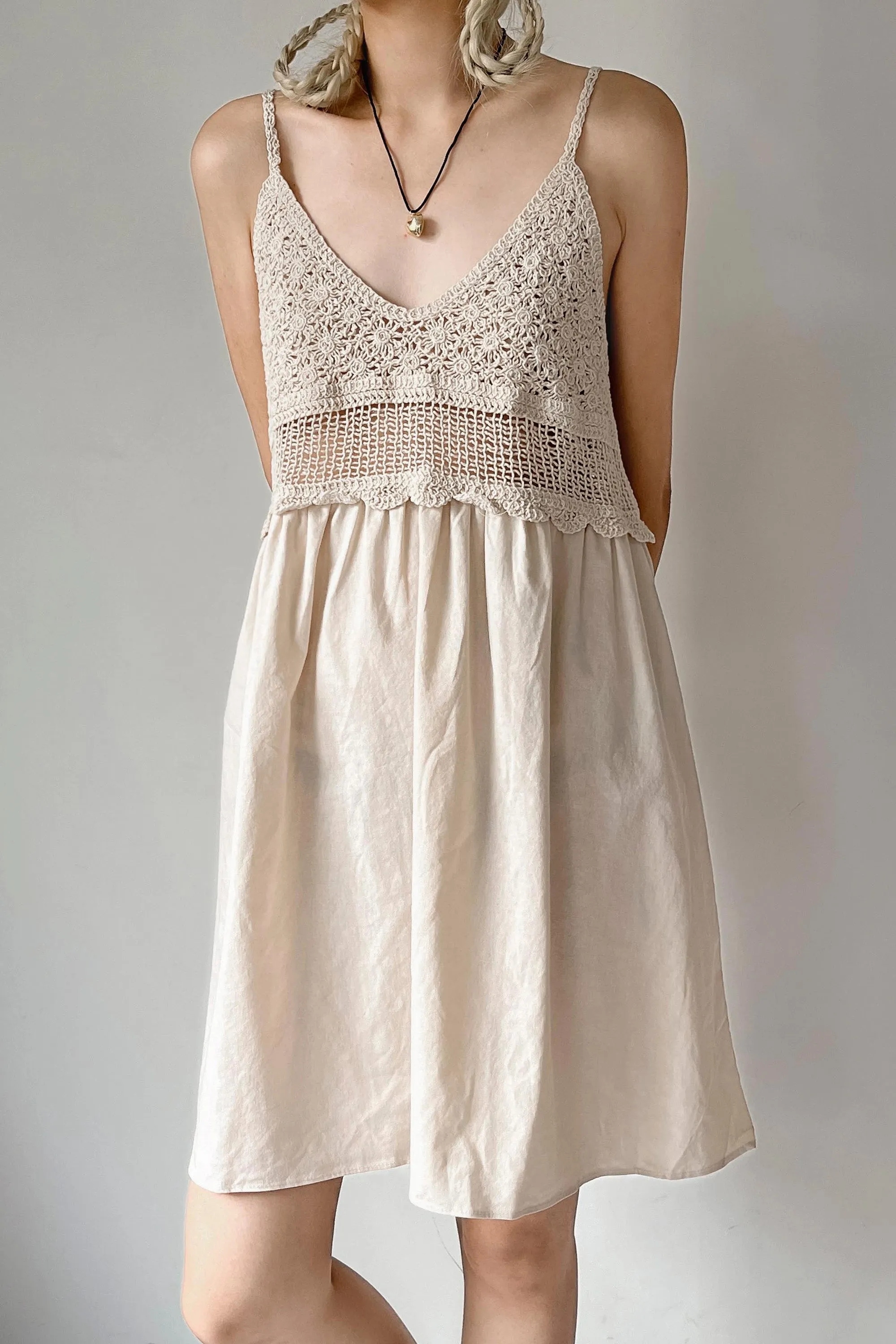 Sophia Crochet Mini Dress