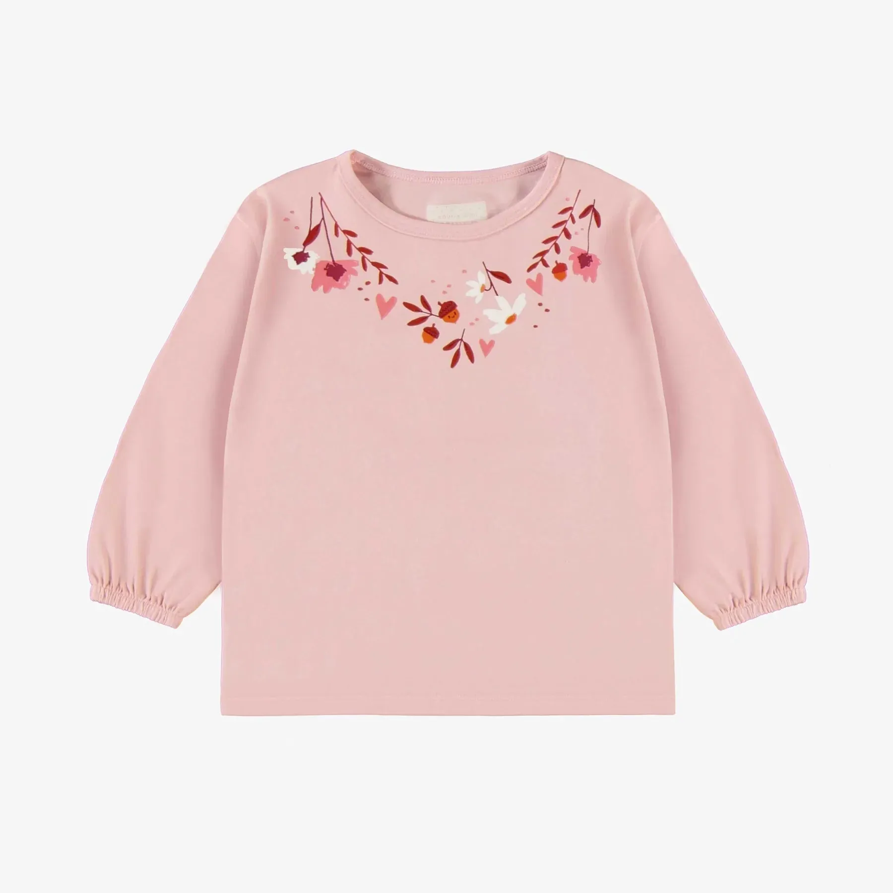 Souris Mini Baby Girls Long Sleeve Jersey T-Shirt - Light Pink