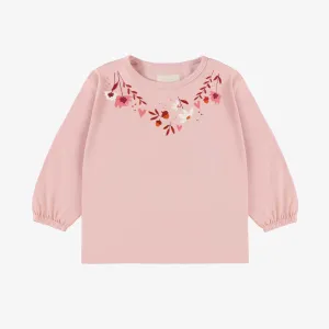 Souris Mini Baby Girls Long Sleeve Jersey T-Shirt - Light Pink