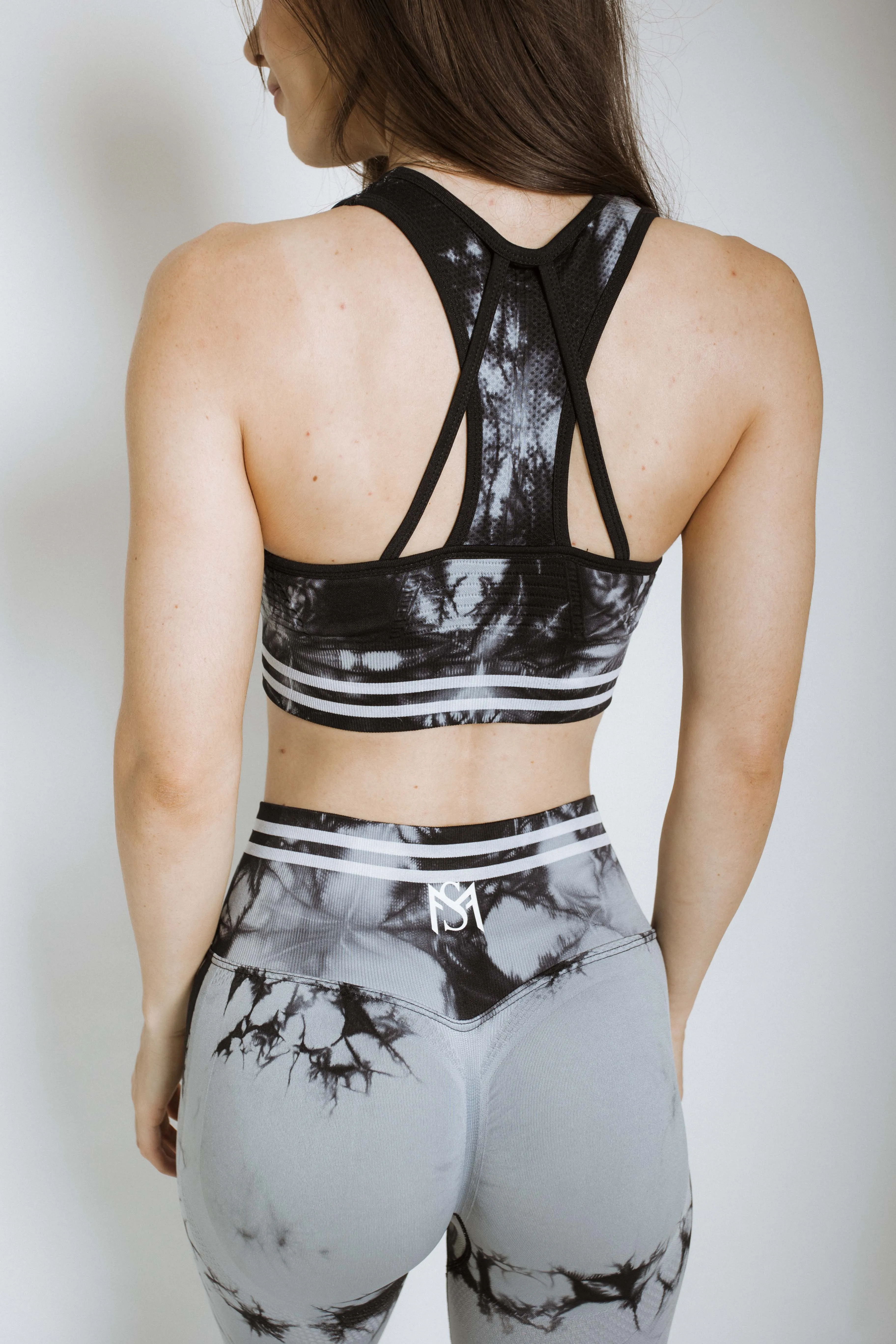 Striped Performance Grey Legging