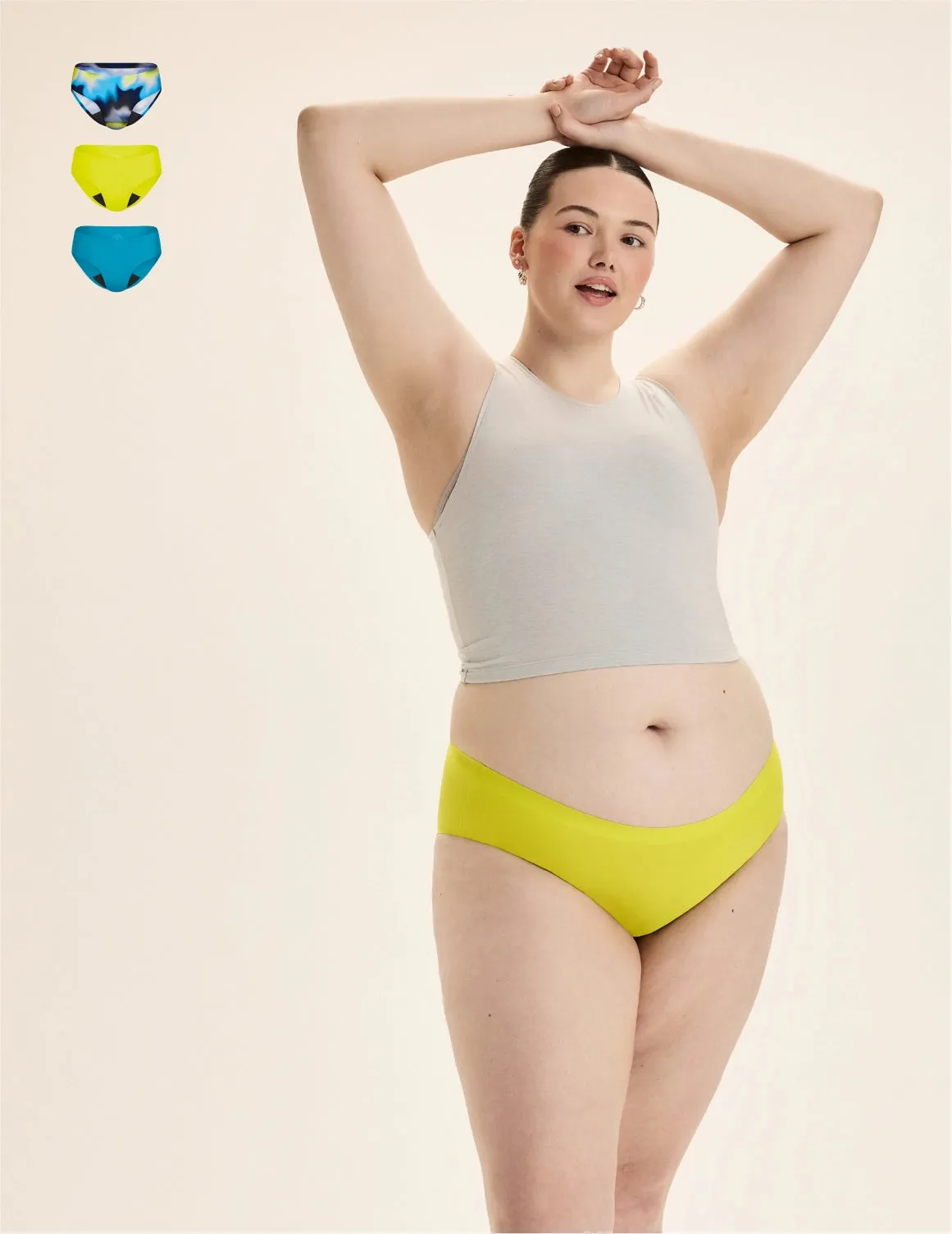 Teen Light Leakproof No-Show Bikini 3-Pack
