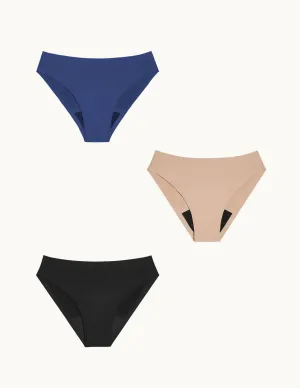 Teen Super Leakproof® No-Show Bikini 3-Pack - Kit