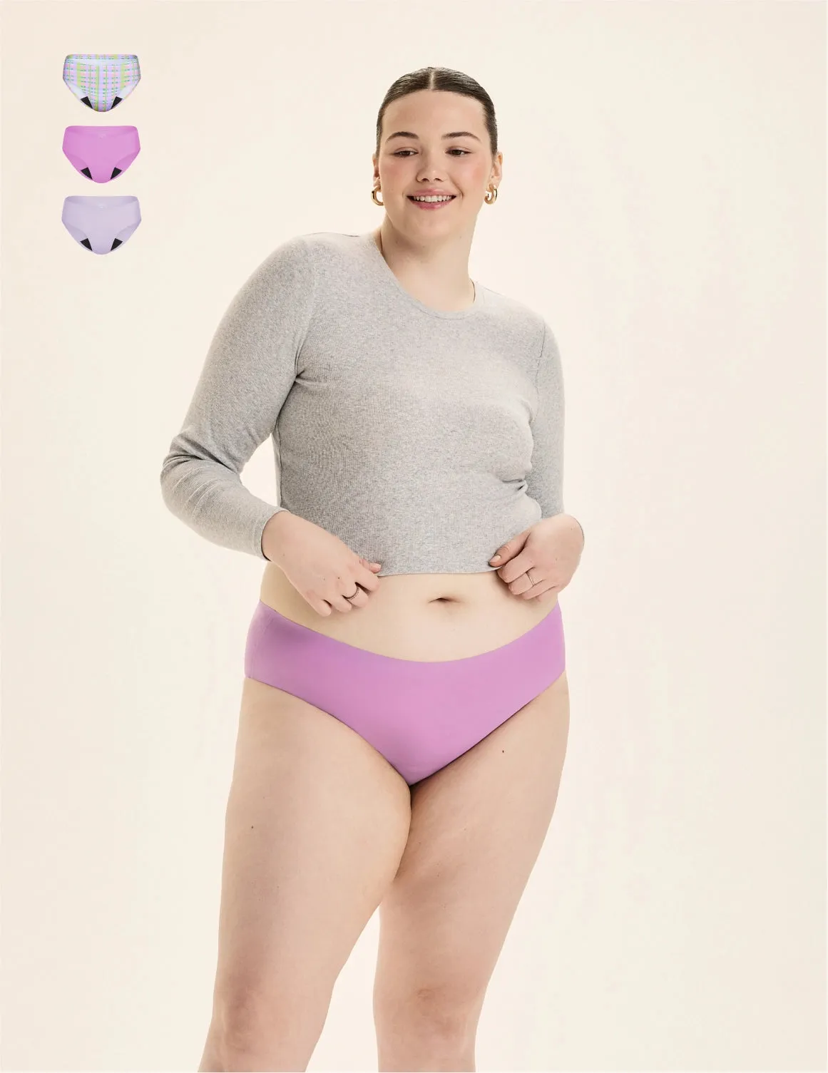 Teen Super Leakproof® No-Show Bikini 3-Pack