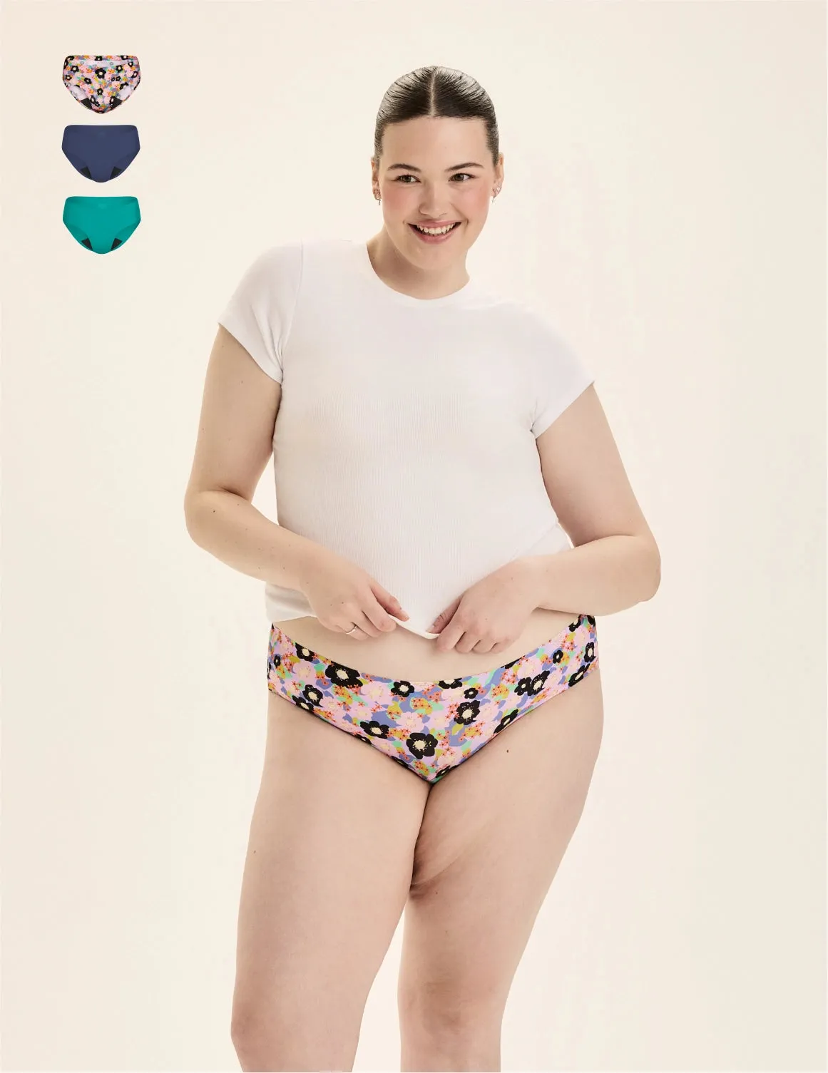 Teen Super Leakproof® No-Show Bikini 3-Pack