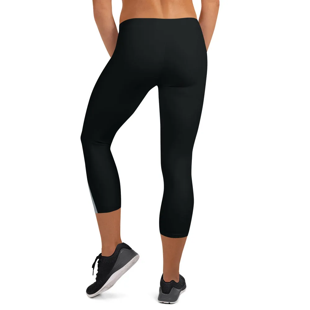 The Nellie Pinstripe  Capri Leggings