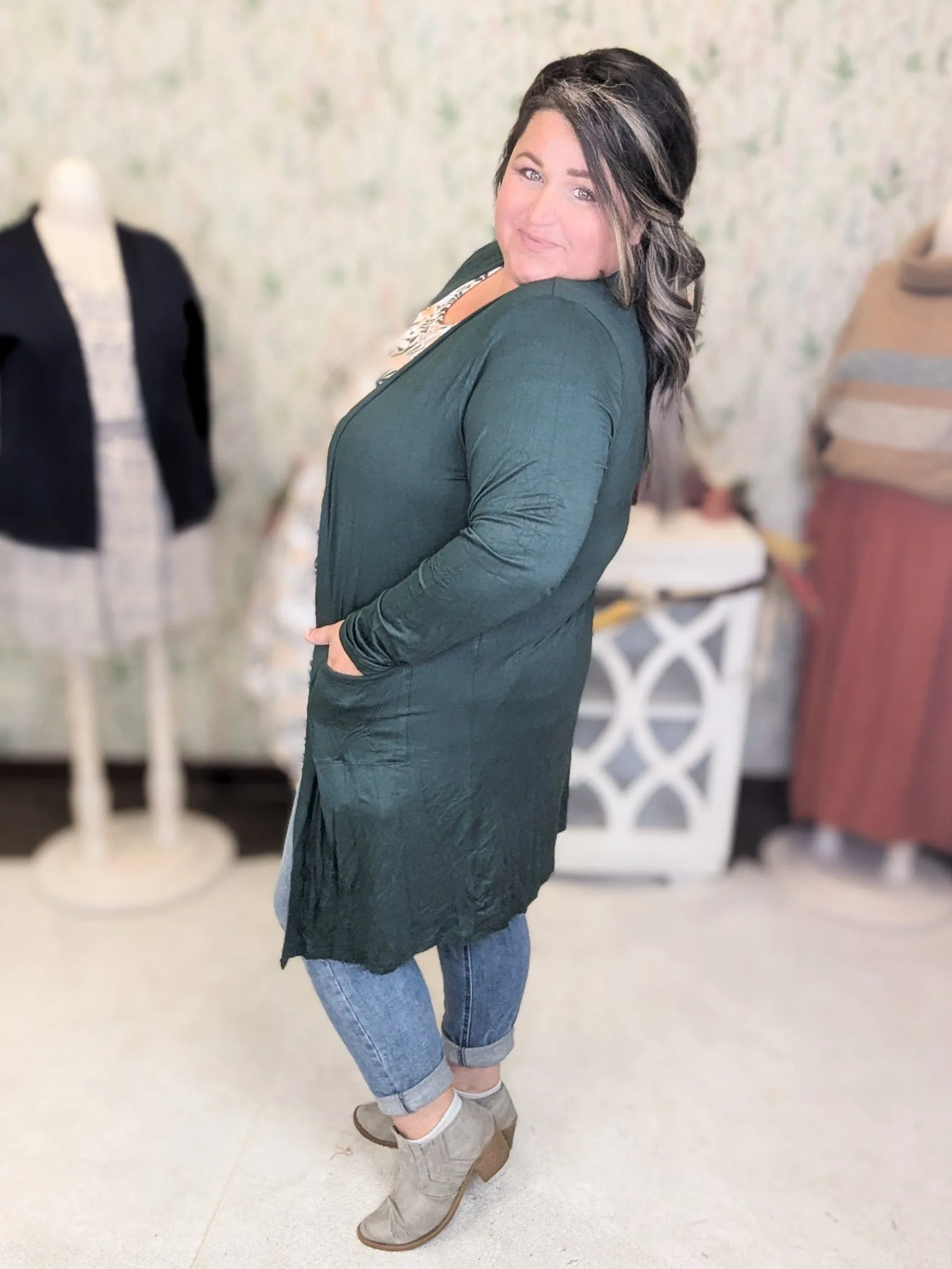Tinley Luxe Tissue Weight Pocket Cardigan in Solids (9 colors)