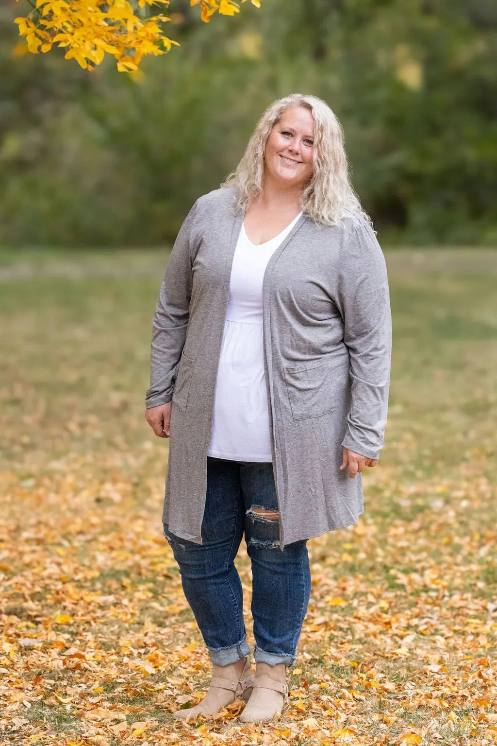 Tinley Luxe Tissue Weight Pocket Cardigan in Solids (9 colors)