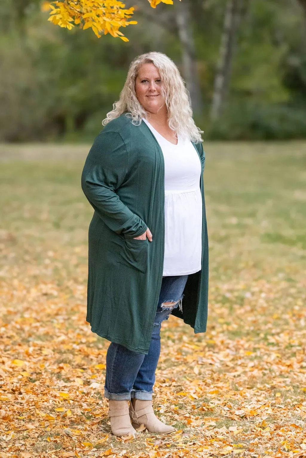 Tinley Luxe Tissue Weight Pocket Cardigan in Solids (9 colors)