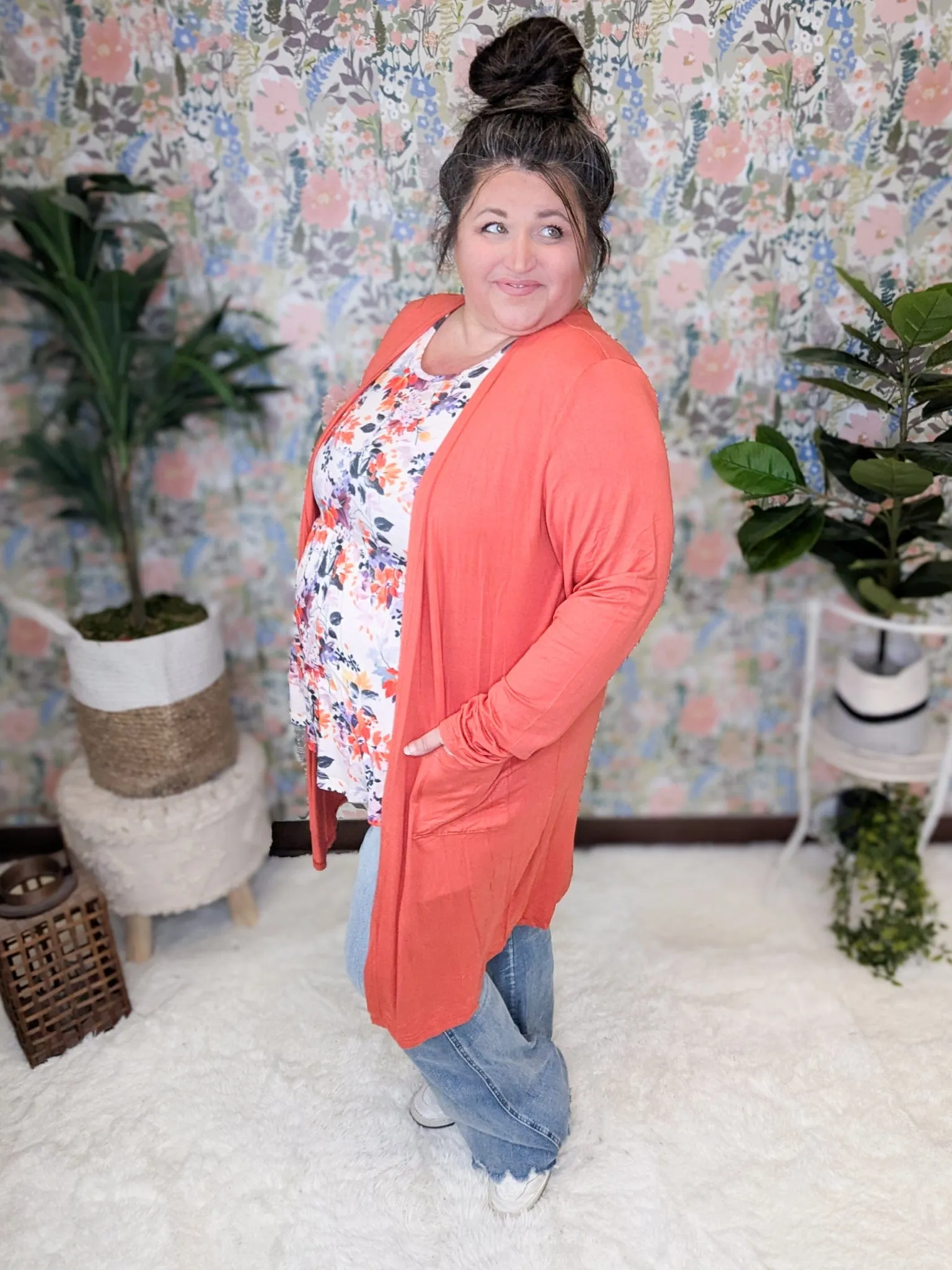 Tinley Luxe Tissue Weight Pocket Cardigan in Solids (9 colors)