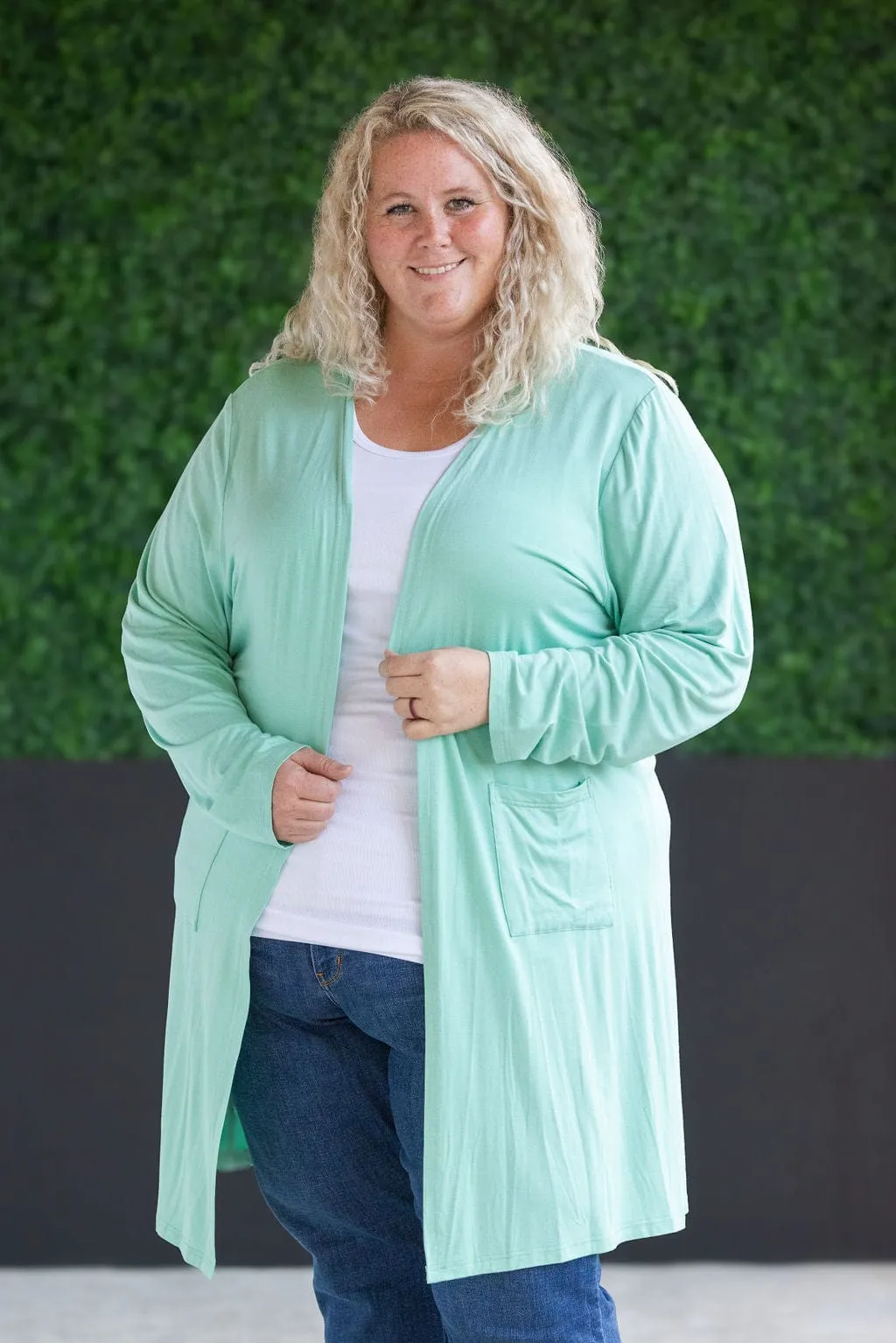 Tinley Luxe Tissue Weight Pocket Cardigan in Solids (9 colors)