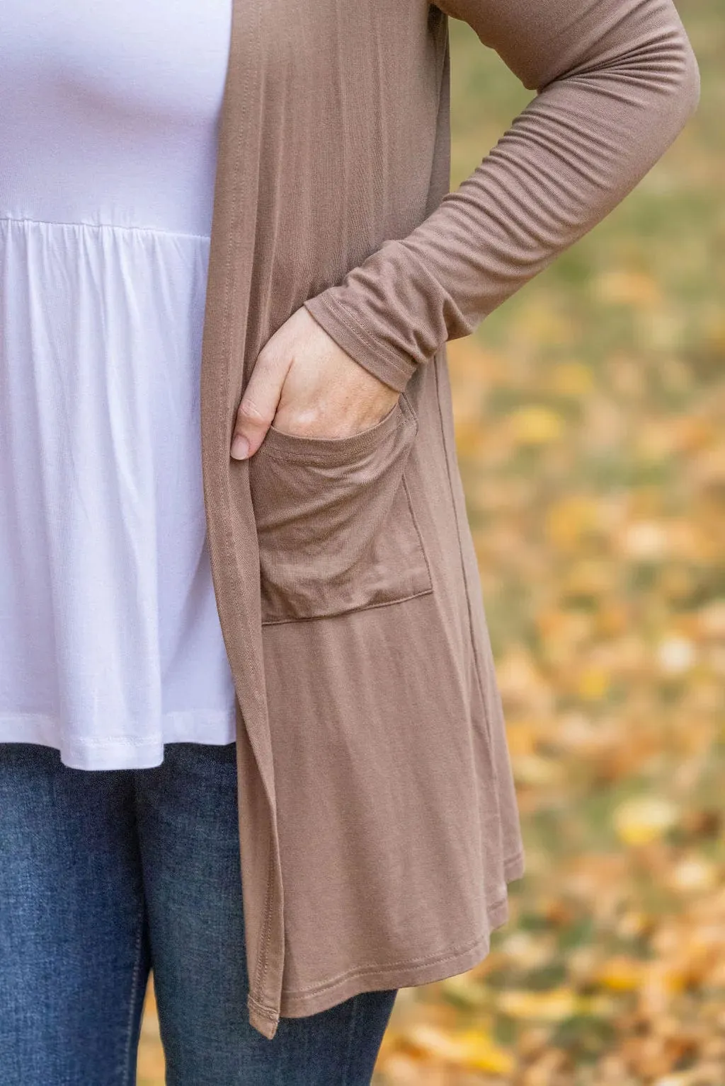 Tinley Luxe Tissue Weight Pocket Cardigan in Solids (9 colors)