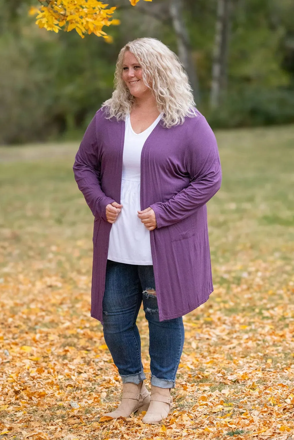 Tinley Luxe Tissue Weight Pocket Cardigan in Solids (9 colors)