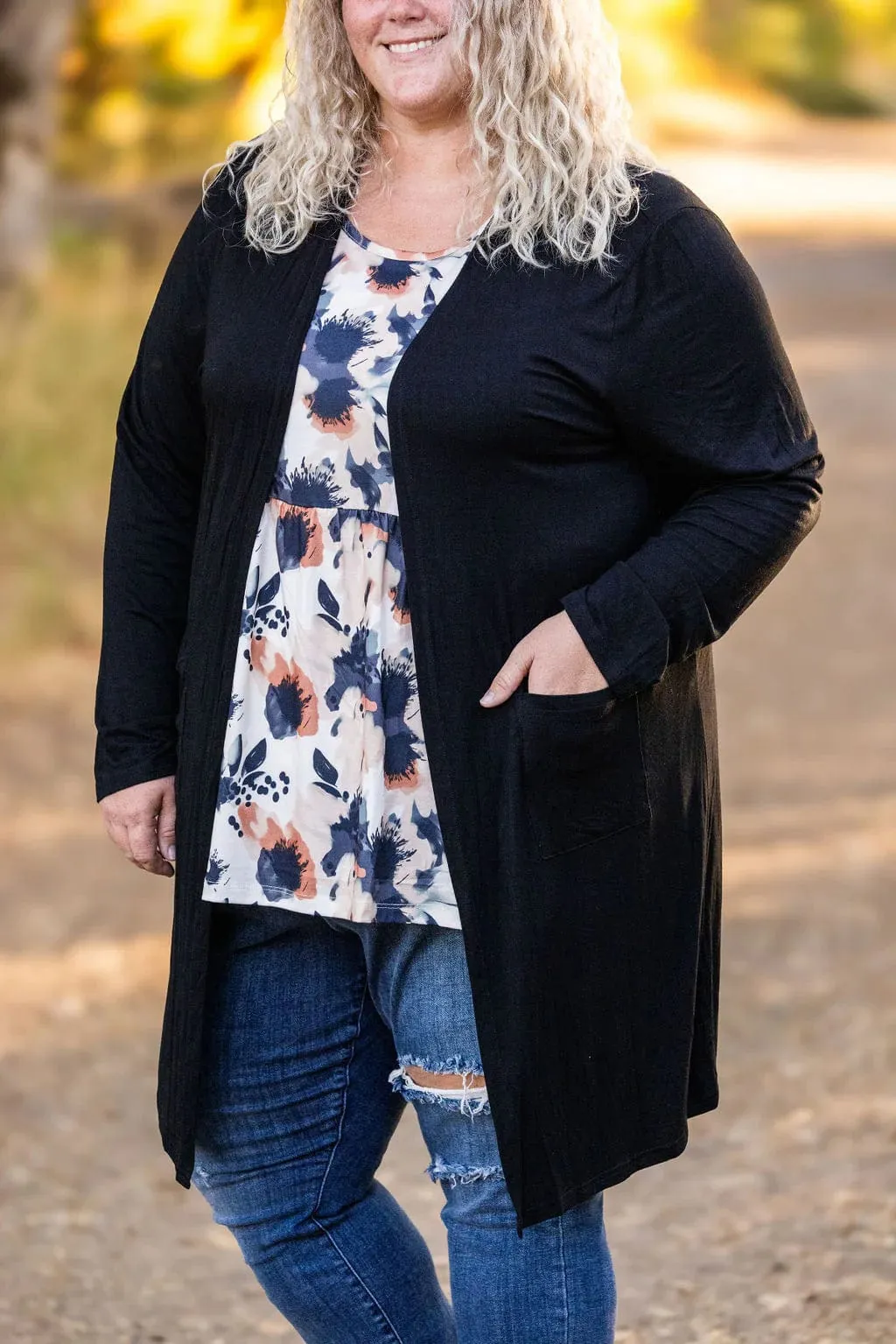 Tinley Luxe Tissue Weight Pocket Cardigan in Solids (9 colors)