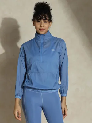 TraqLite Half Zip Performance Jacket Cerulean