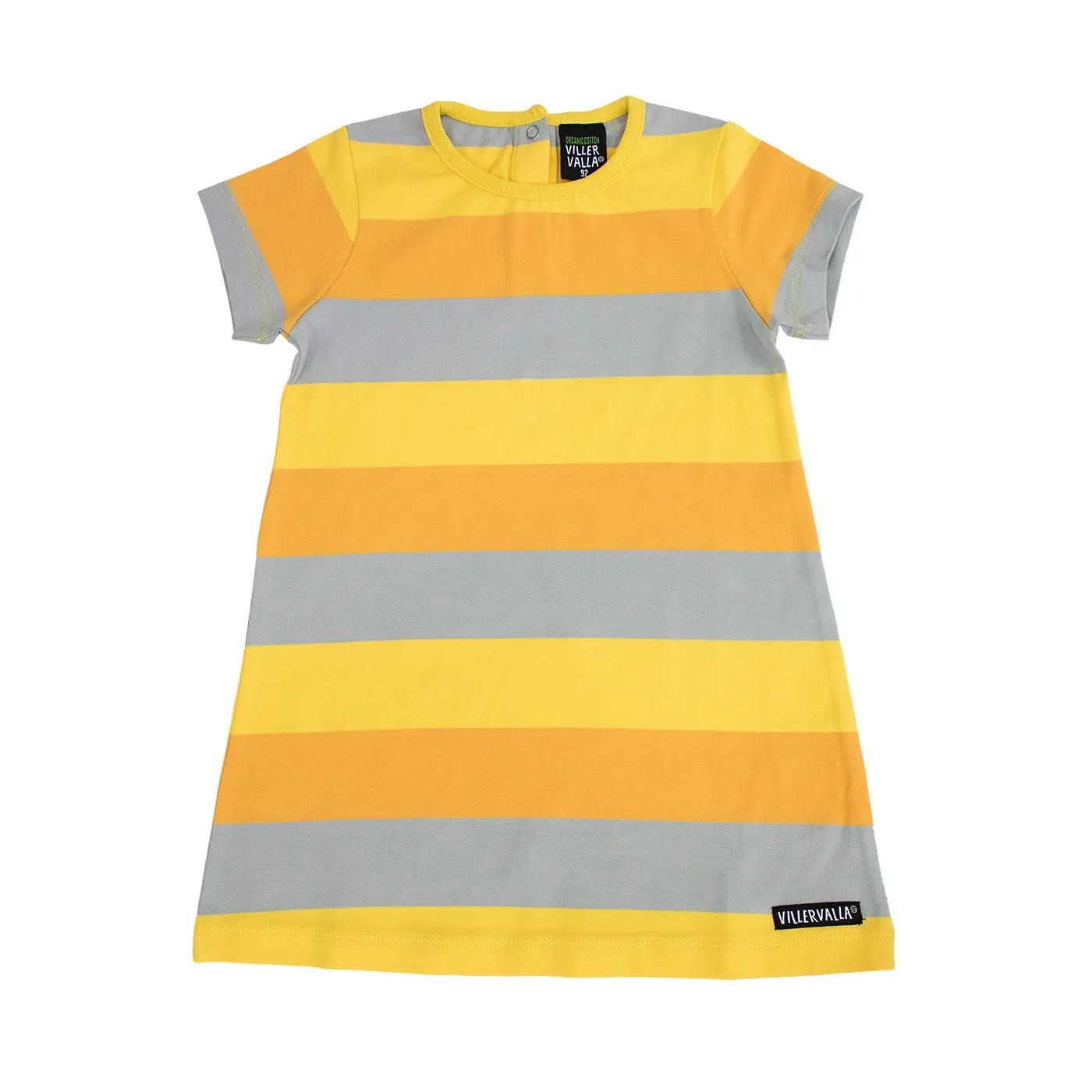 Tropical Multi Stripe Short Sleeve Dress
