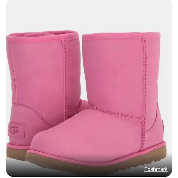 UGGKids Girl's Classic Short II Waterproof Pink Azalea 9 Toddler M