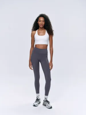 Ultimate Seam Detail Zip Pocket Leggings - Dark Grey