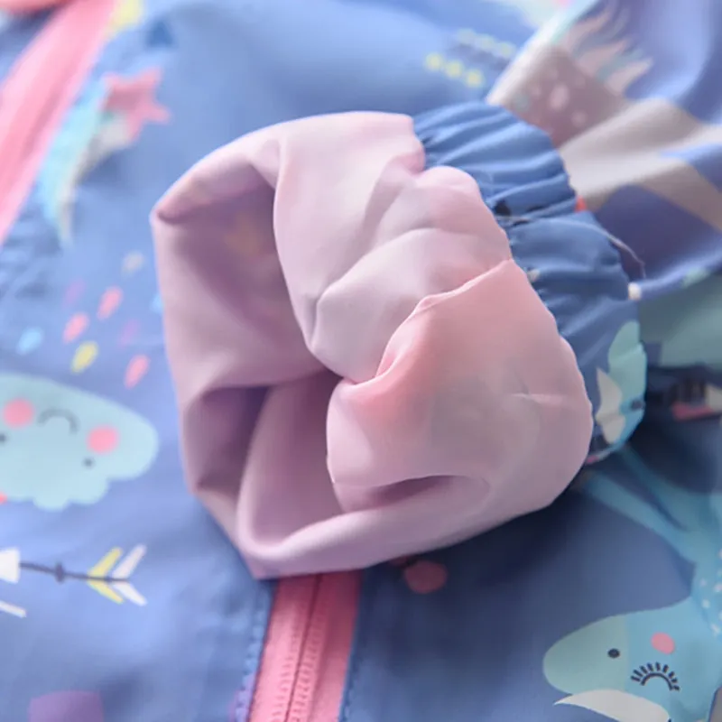 Unicorn Rainbow Spring Jackets For Girls