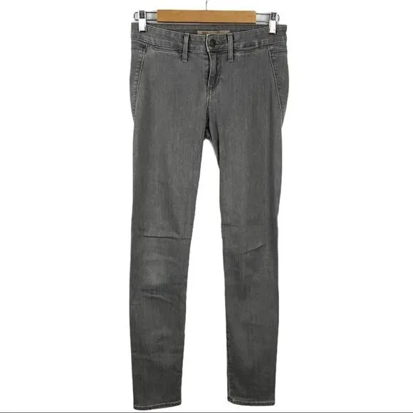 Vince Seamed Skinny Mid-Rise Grey Denim Jegging 27