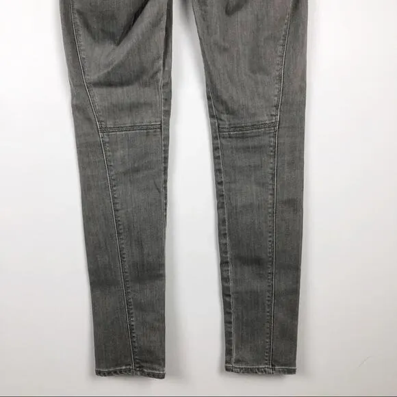 Vince Seamed Skinny Mid-Rise Grey Denim Jegging 27