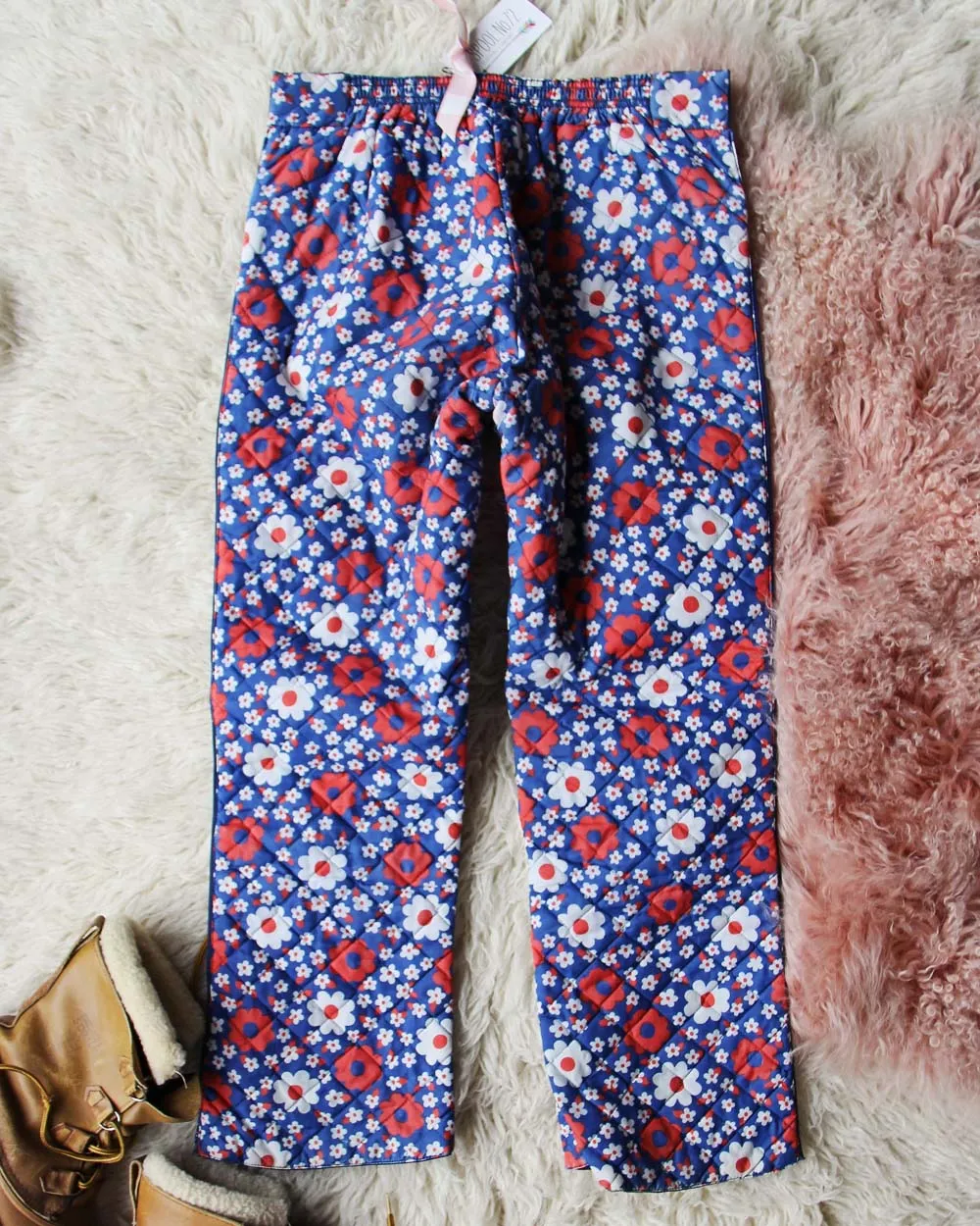 Vintage 70's Daisy Ski Pants
