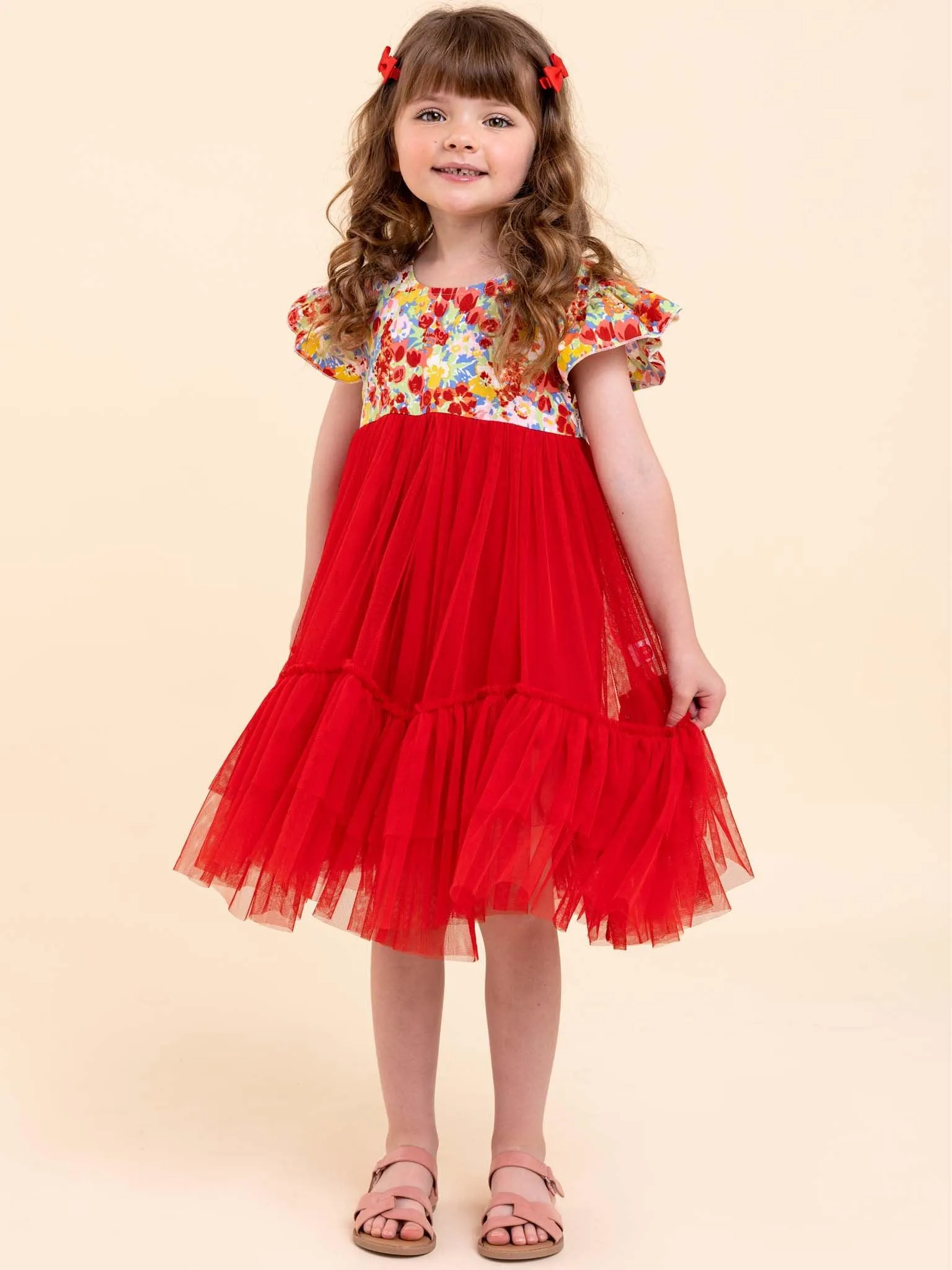 Vivienne Red Wildflower Dress