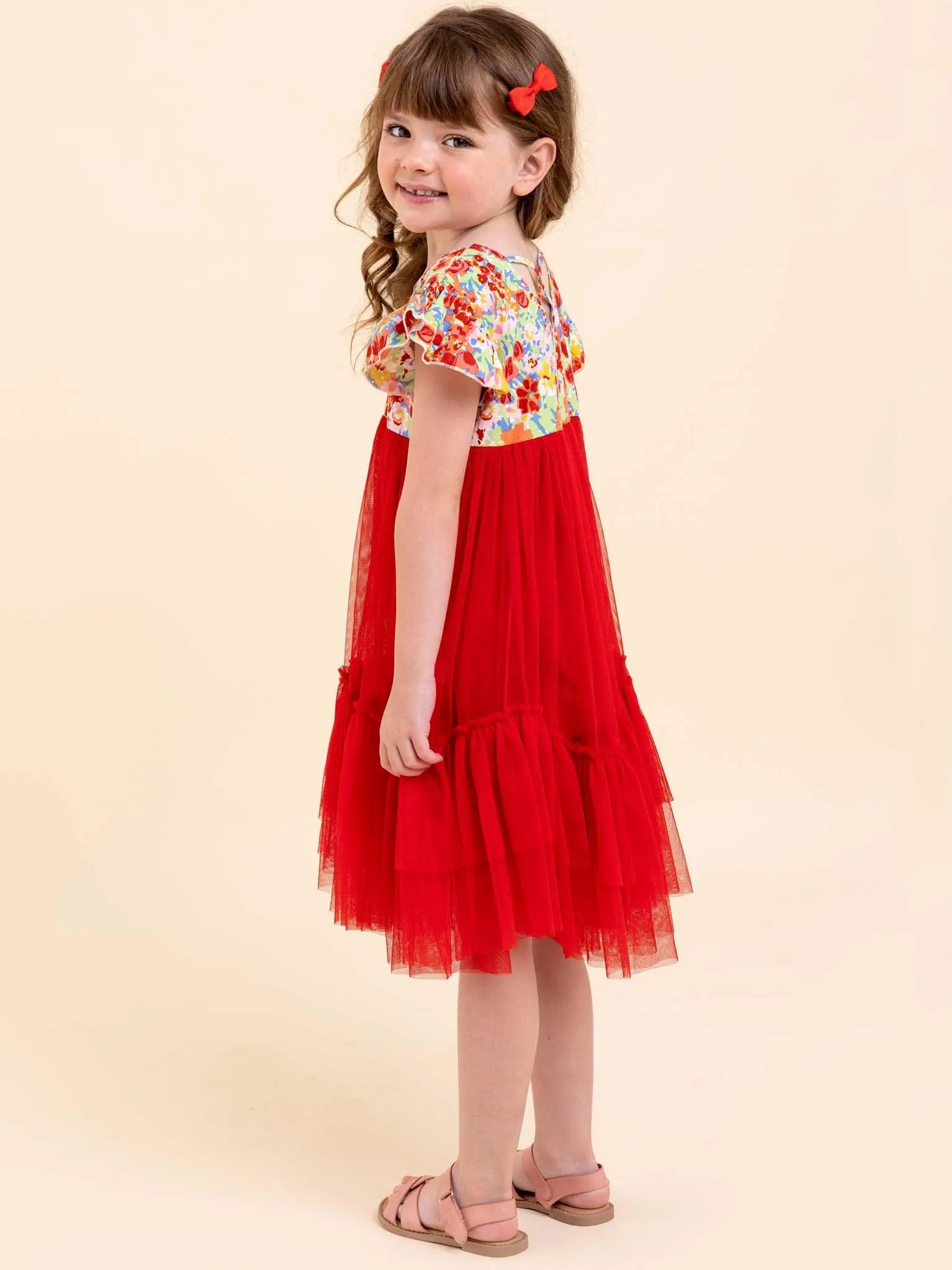 Vivienne Red Wildflower Dress