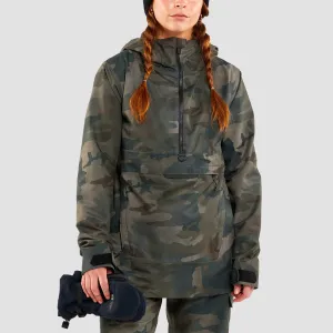 Volcom Ashfield Pullover Snow Jacket Cloudwash Camo - Womens