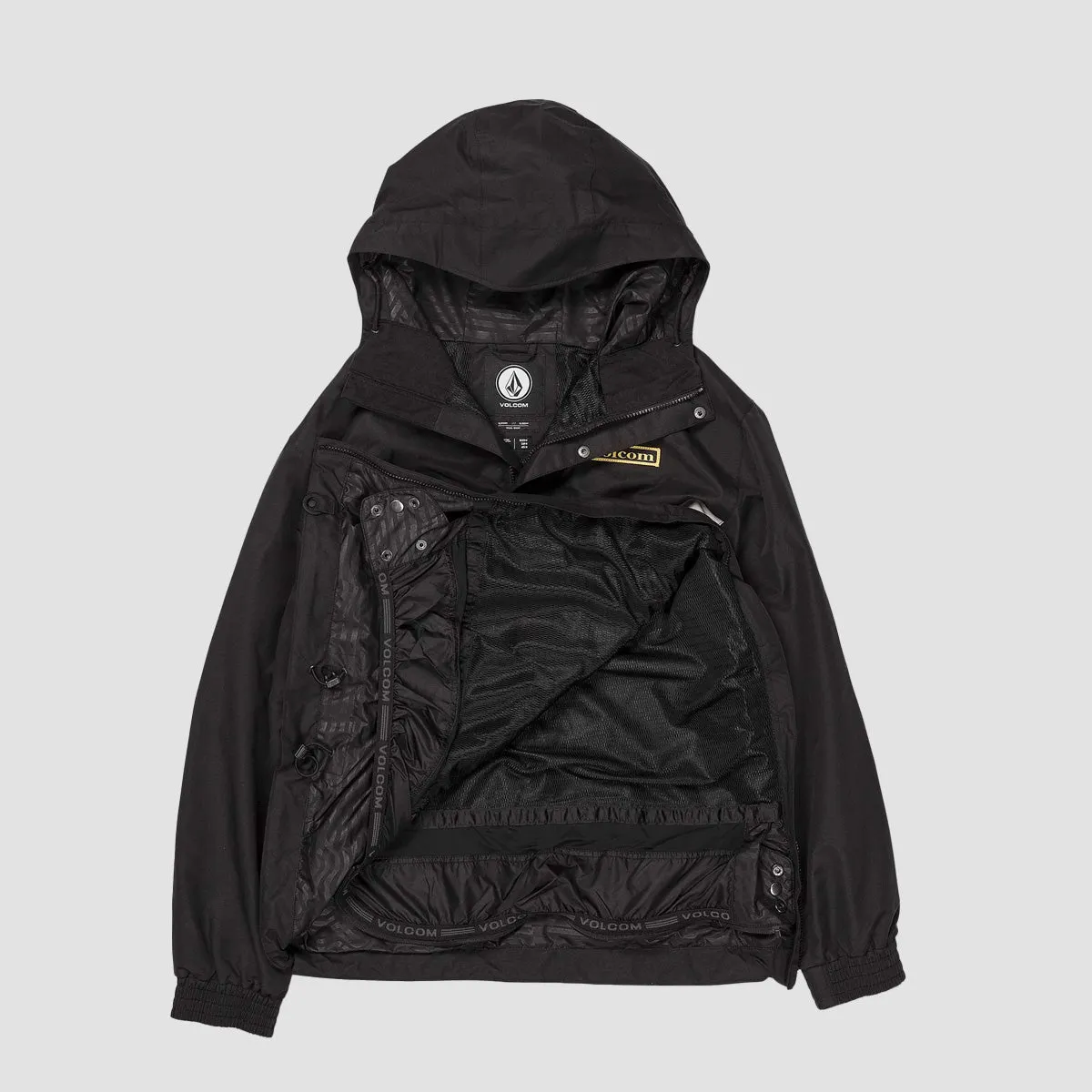 Volcom Longo Pullover Snow Jacket Black