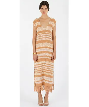 VOZ Gradient Fringe Dress
