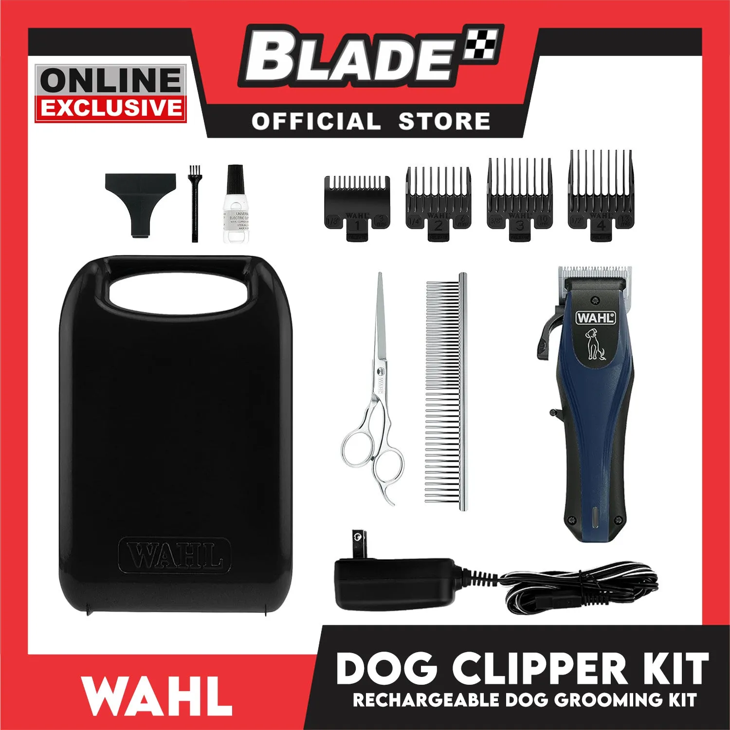 Wahl Rechargeable Dog Clipper/ Grooming Kit Cordless 3024675