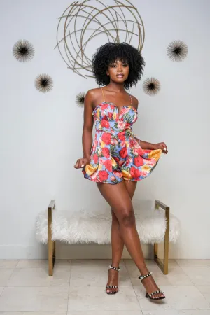 Wall Flower Mini Spaghetti String Romper