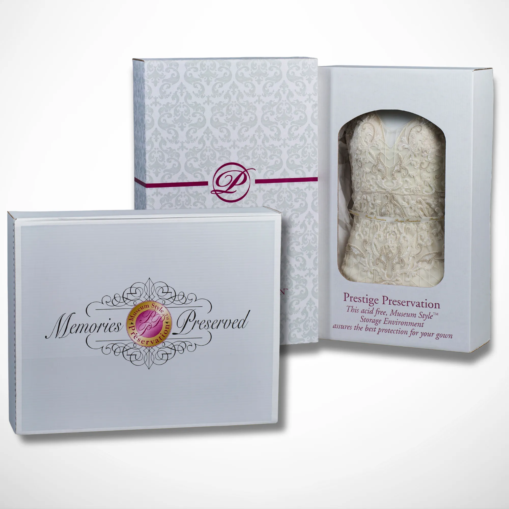 Wedding Dress Cleaning   Preservation w/ Accessories Memory Box