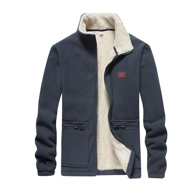West Louis™ Autumn Stand Collar Windproof Fleece Jacket