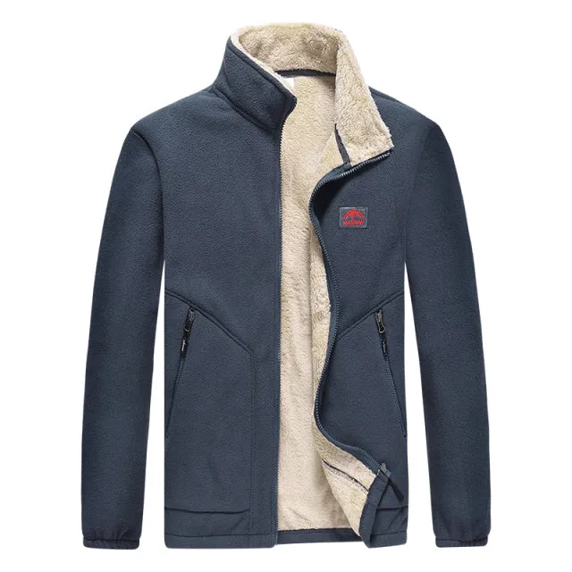 West Louis™ Autumn Stand Collar Windproof Fleece Jacket