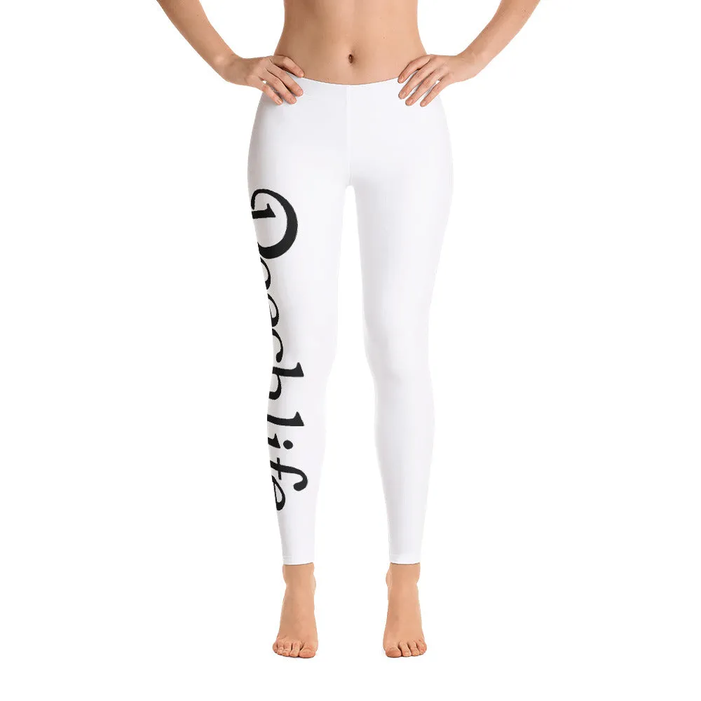 White Beechlife Leggings Right Leg