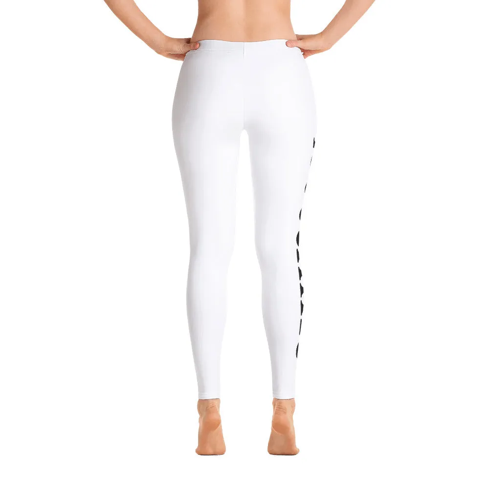 White Beechlife Leggings Right Leg