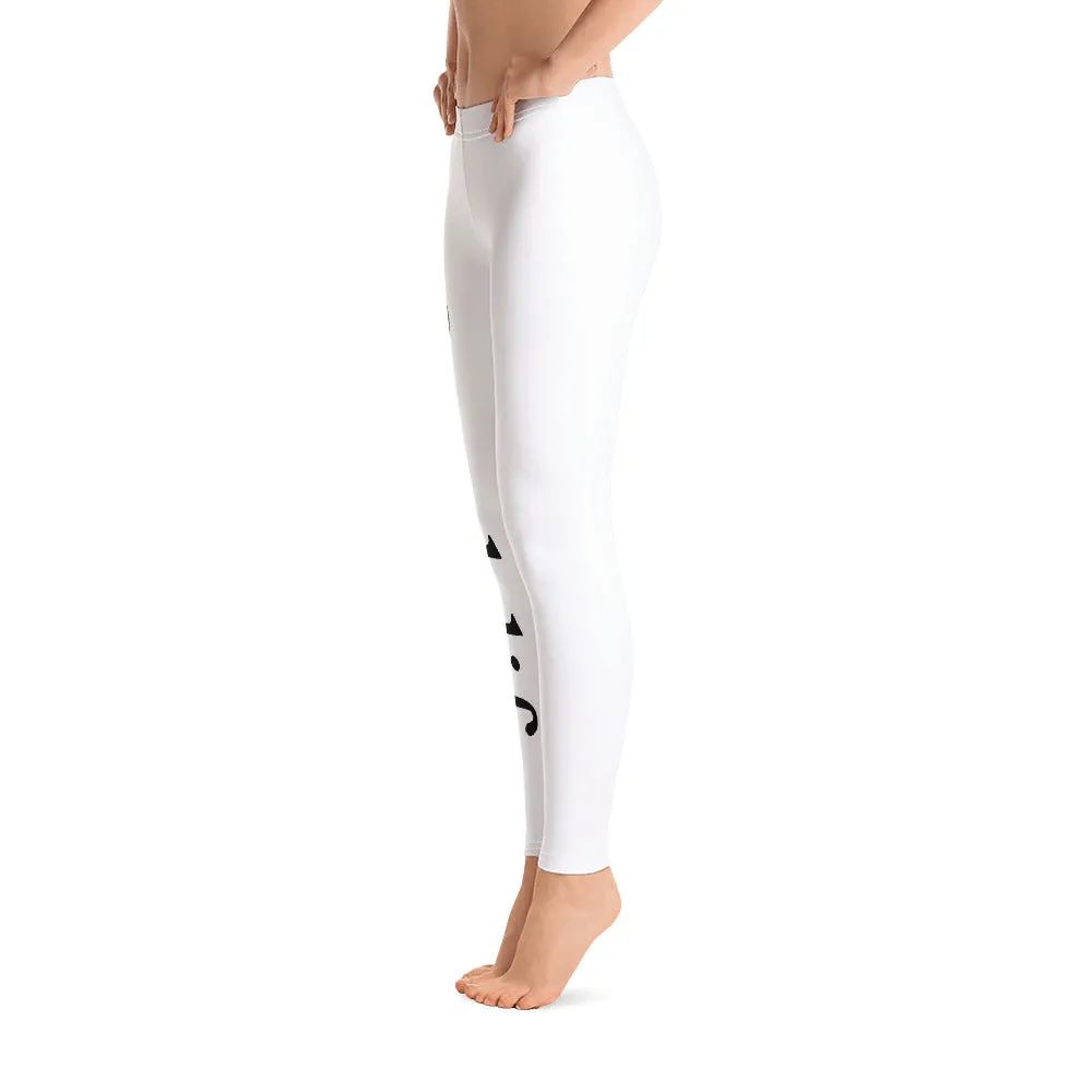 White Beechlife Leggings Right Leg