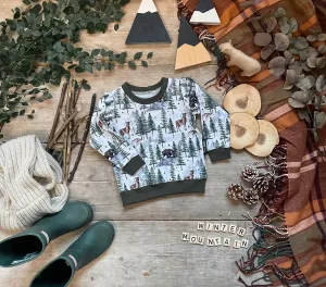 Winter Mountain Sweatshirt 6-9 Months